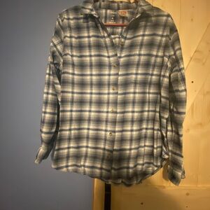 Sonoma Blue and White Checkered Shirt